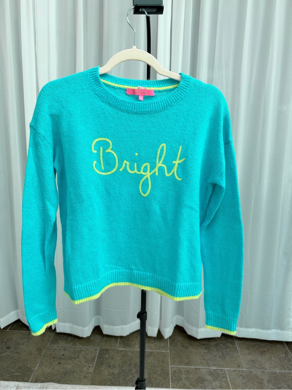 Lilly Pulitzer Charlton “Bright” Sweater Turquoise Oasis XS